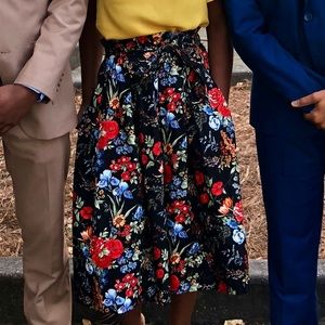 floral skirt
